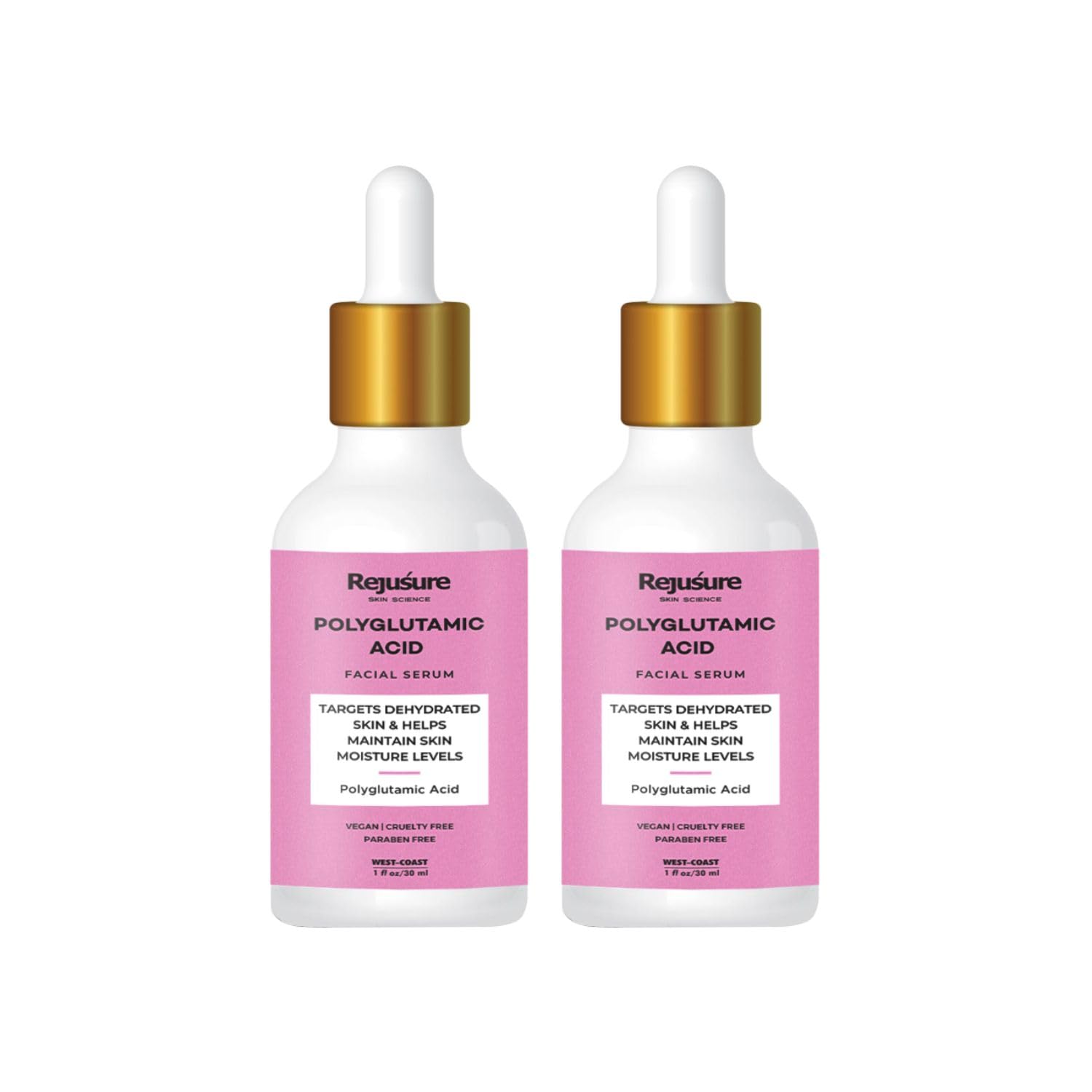 Rejusure polyglutamic acid serum - Evening skincare ritual