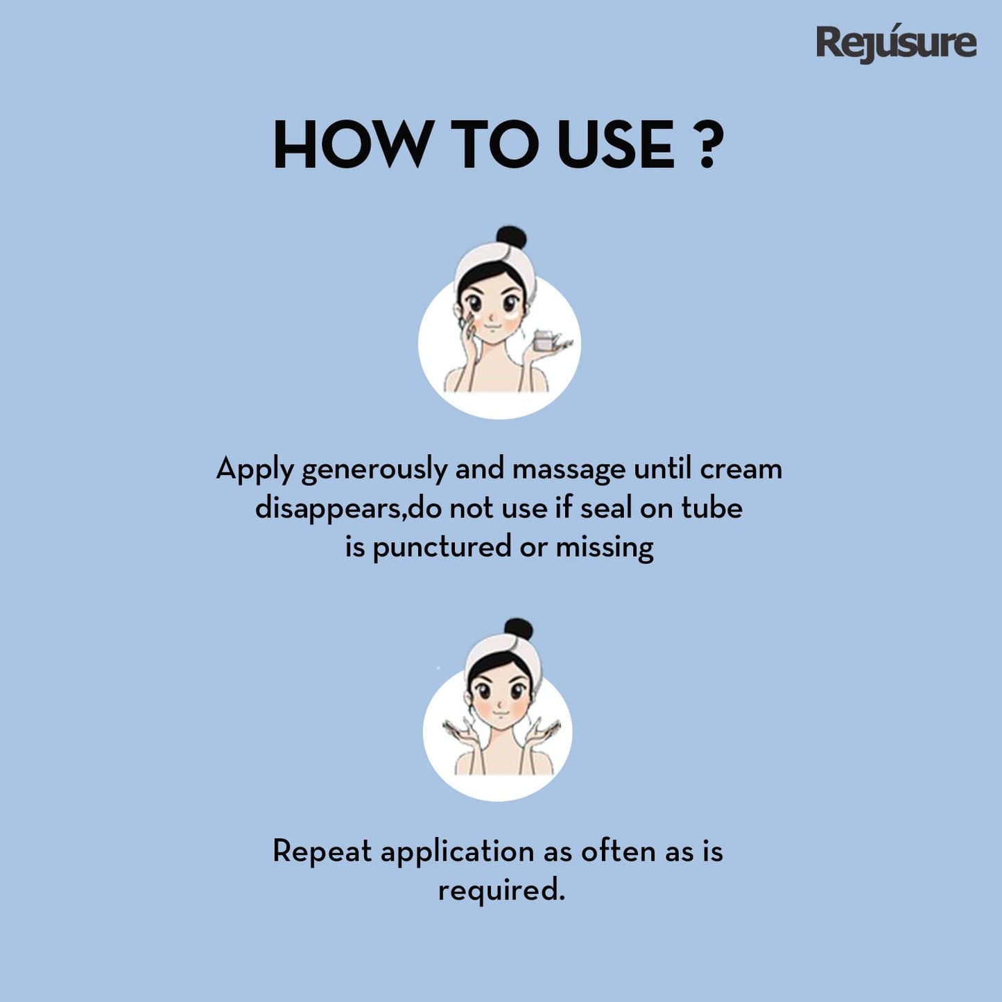 Rejusure Vitamin A + D Cream - Effective for sunburns