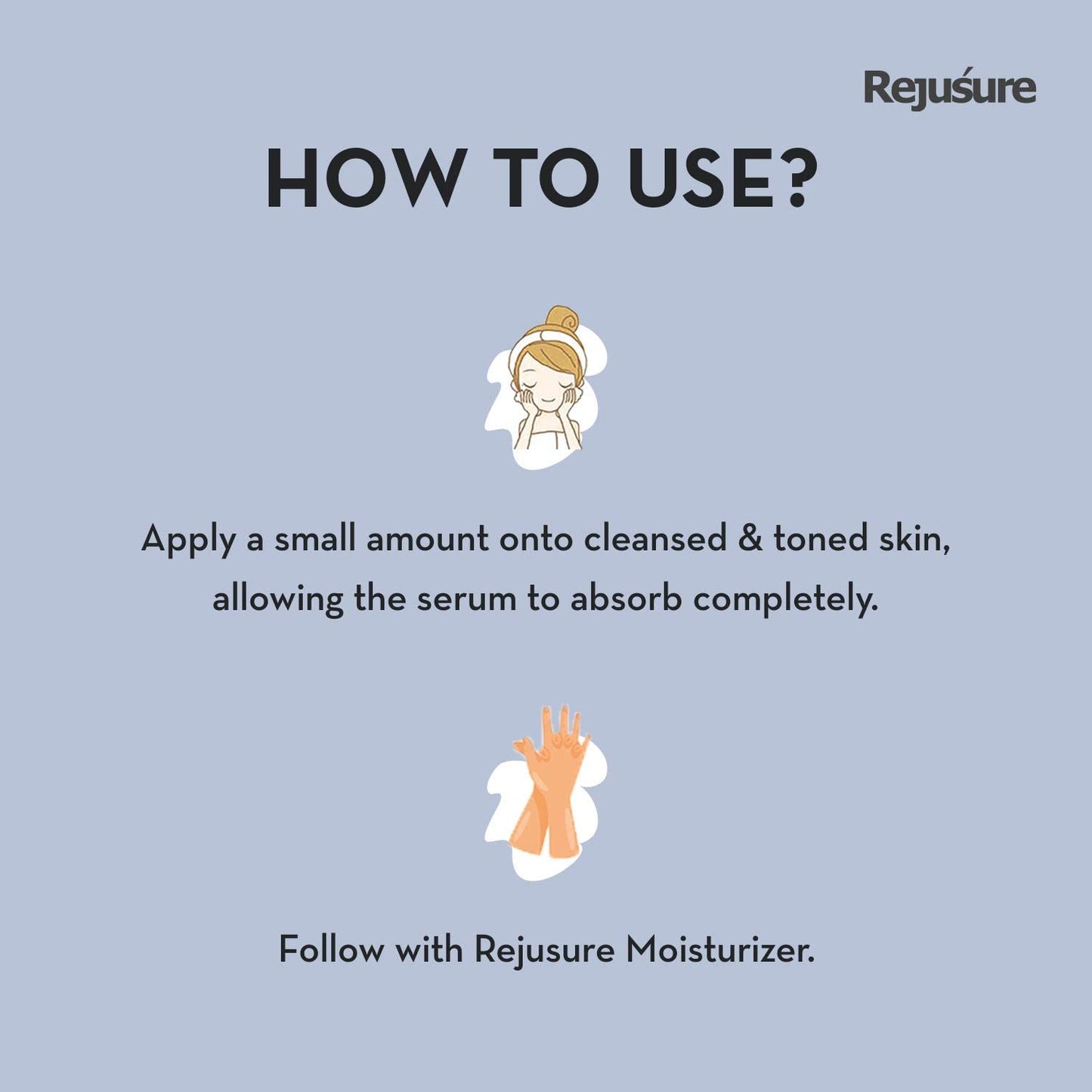 Rejusure zinc face serum - unisex application