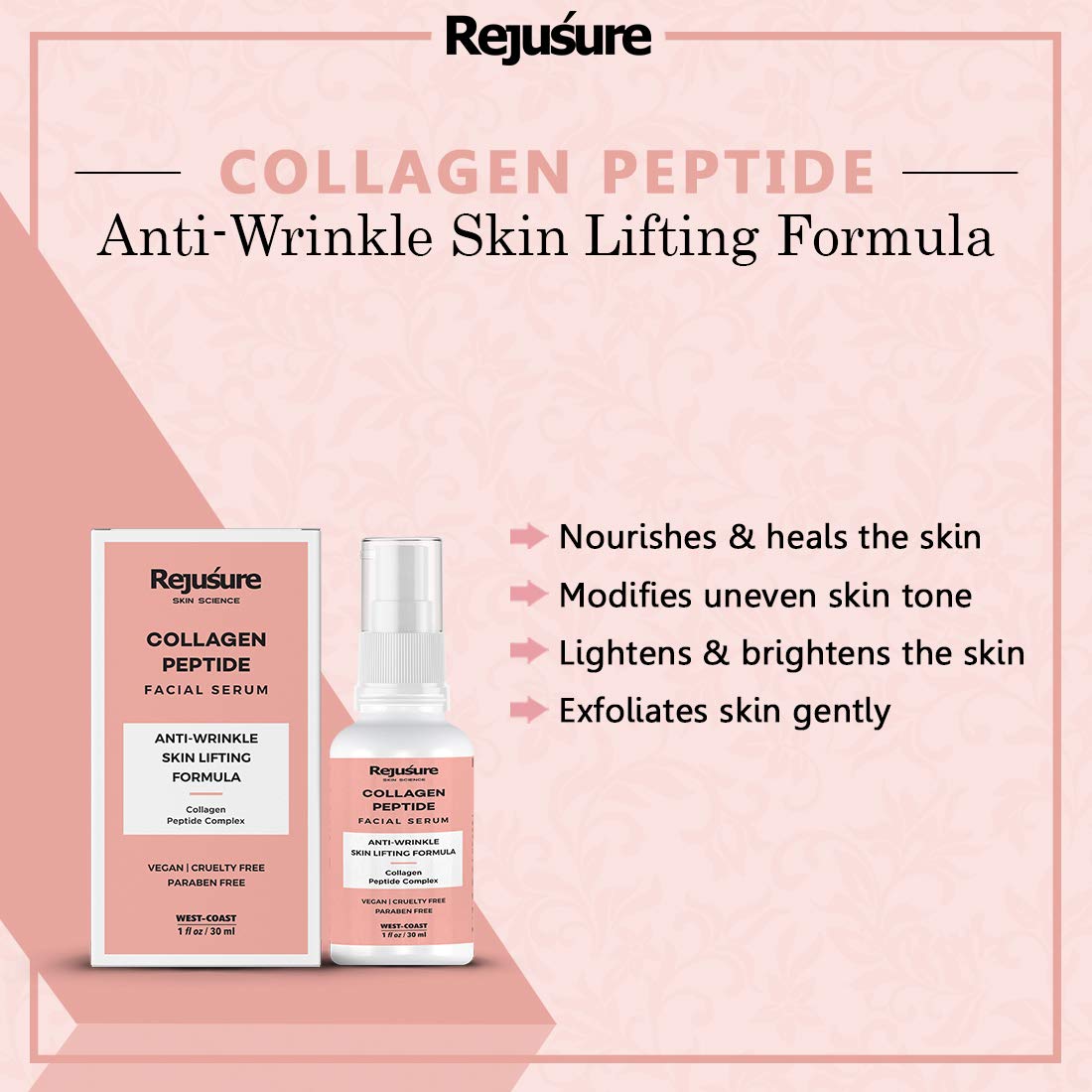 Rejusure Collagen Peptide Face Serum - smooth skin remedy