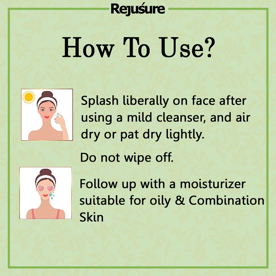 Rejusure Green Tea Facial Mist - Calming relief from skin irritation