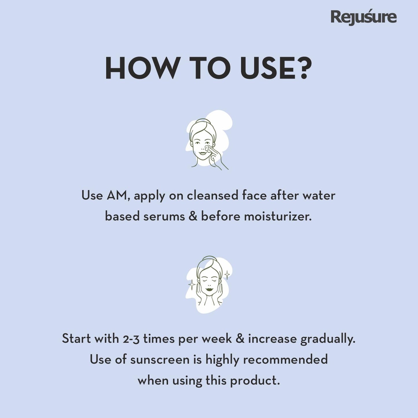 Rejusure facial serums - illuminating skin treatment