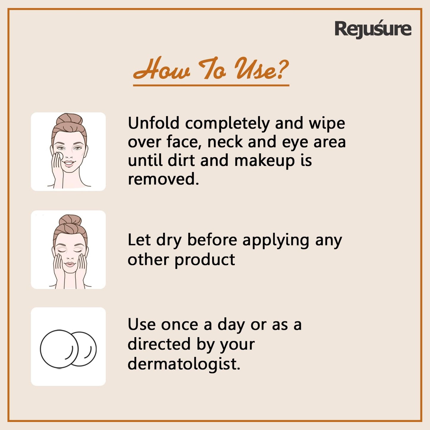 Rejusure Witch Hazel Cleansing Pads - Travel-friendly cleansing