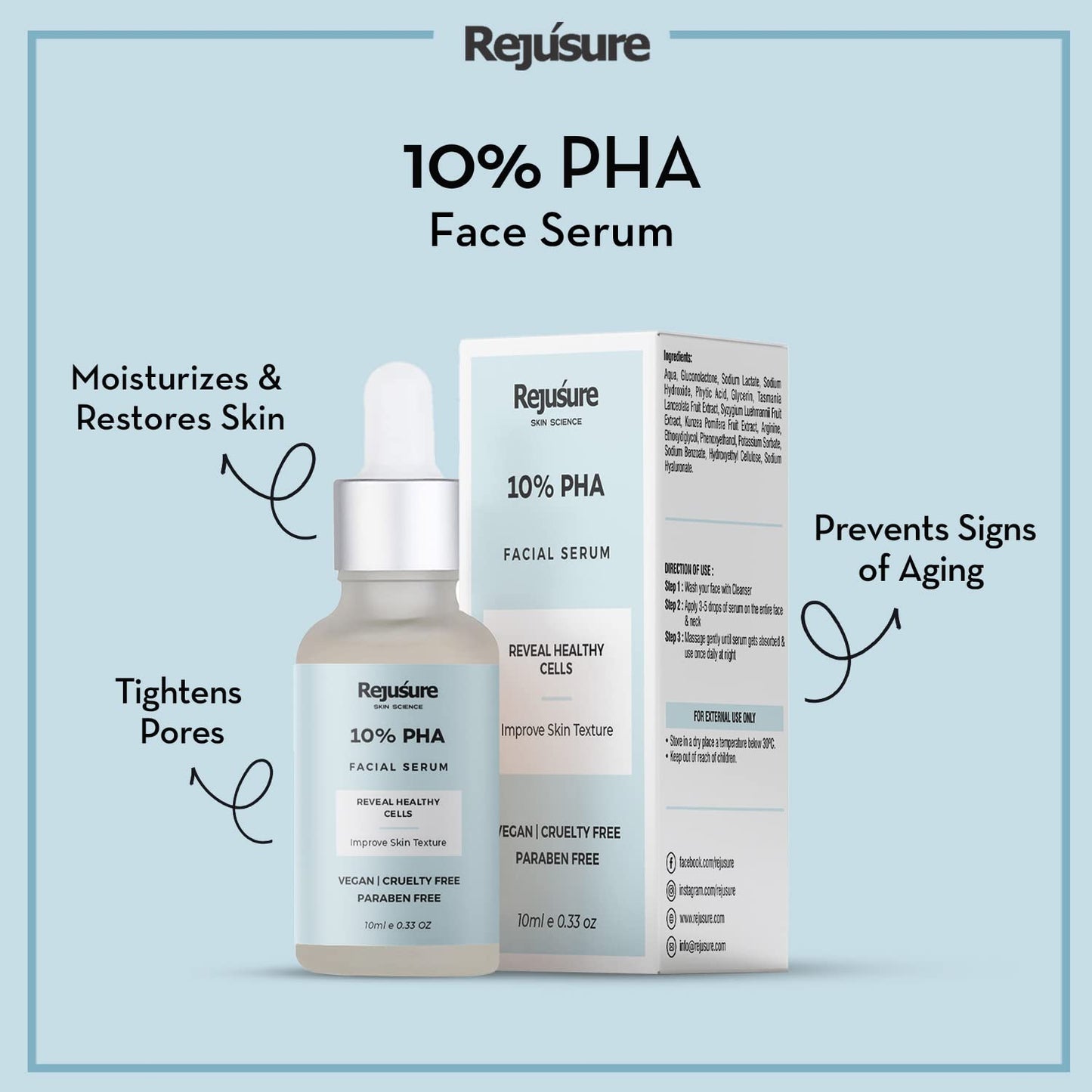 Rejusure face serum - pore minimizer