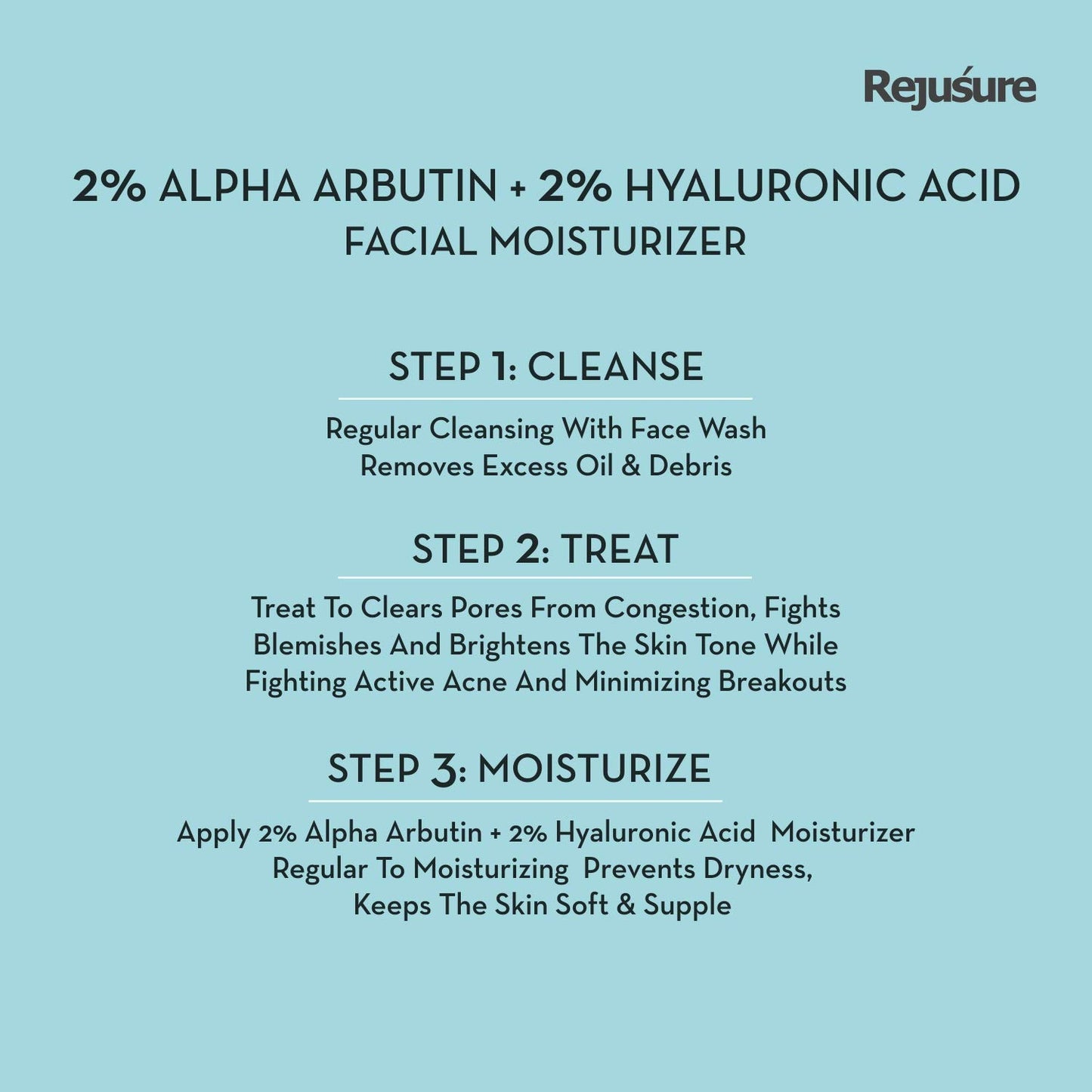 Rejusure Alpha Arbutin Face Moisturizer - For sensitive skin