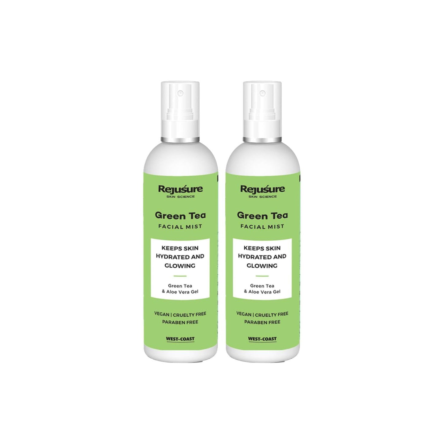 Rejusure Green Tea Facial Mist - Rejuvenating mist for glowing skin