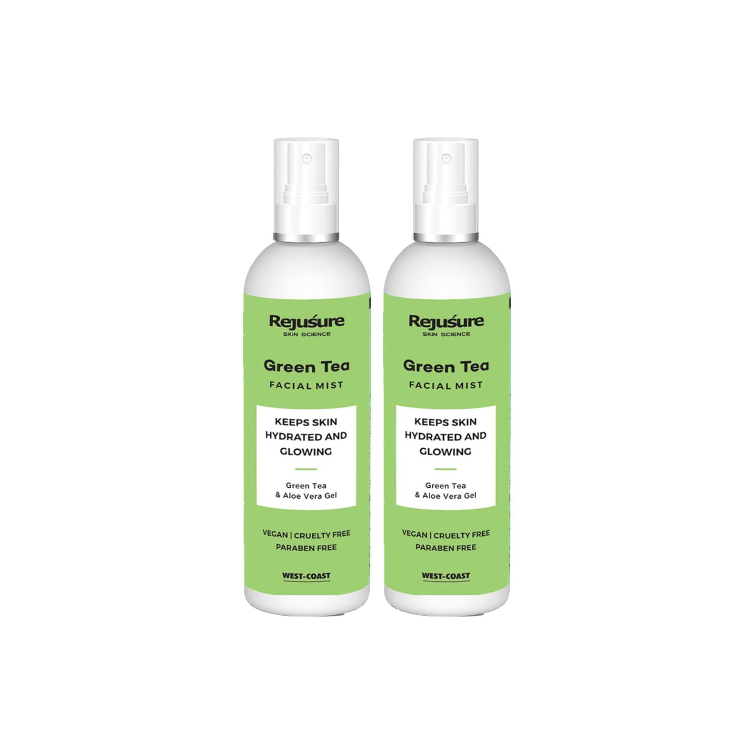 Rejusure Green Tea Facial Mist - Rejuvenating mist for glowing skin