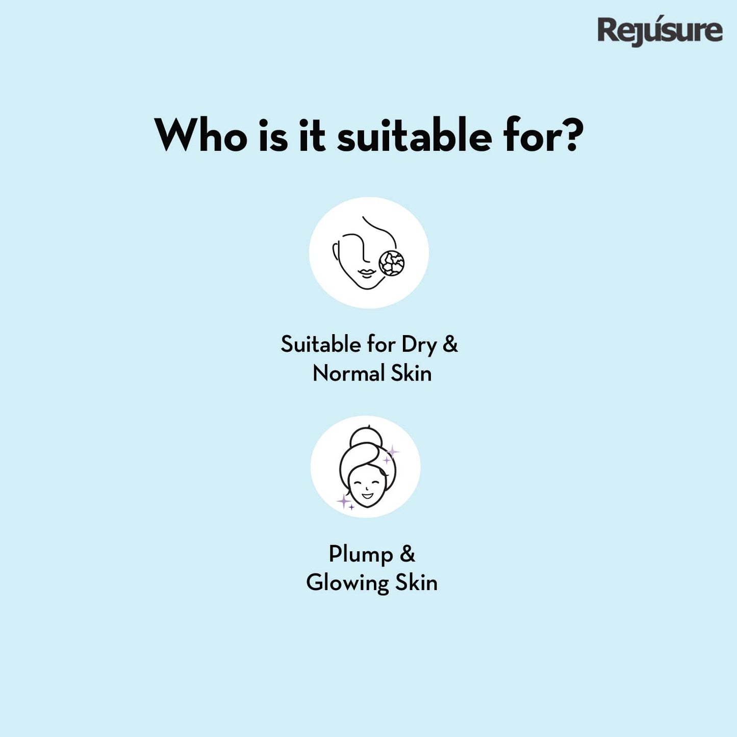 Rejusure hyaluronic acid serum - for dry skin hydration