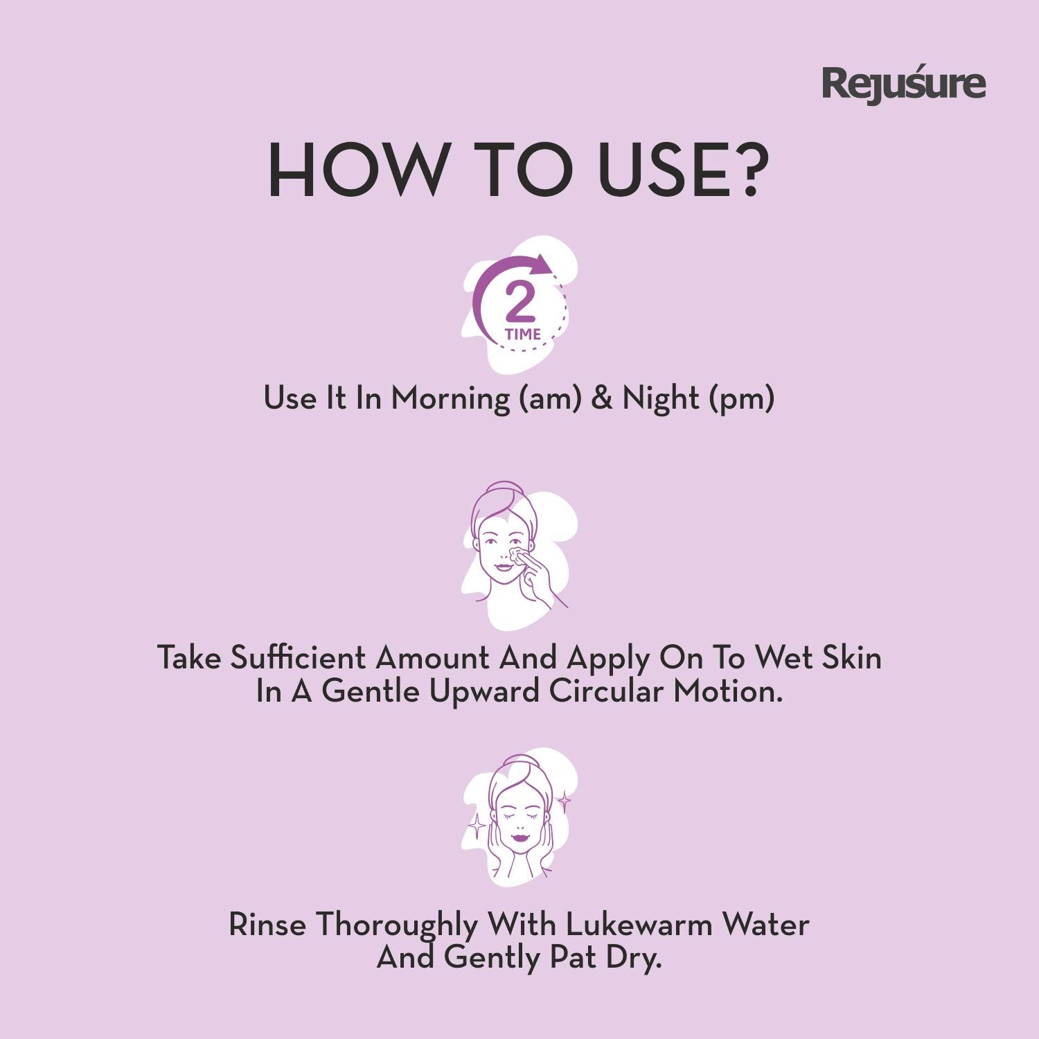 Rejusure gel face wash - unisex face care solution