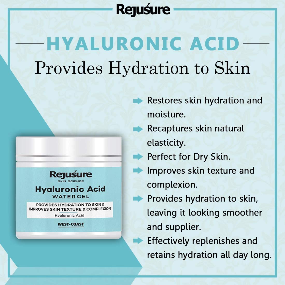 Rejusure Hyaluronic Acid Water Gel - Youthful skin solution