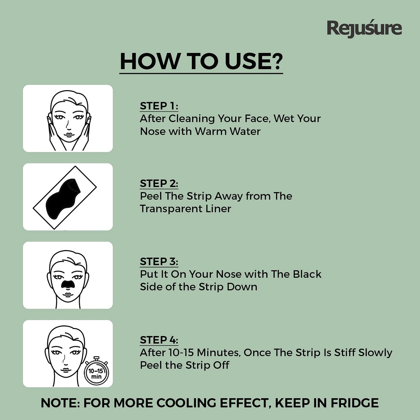 Rejusure Deep Cleansing Nose Strips - Effective blackhead removal