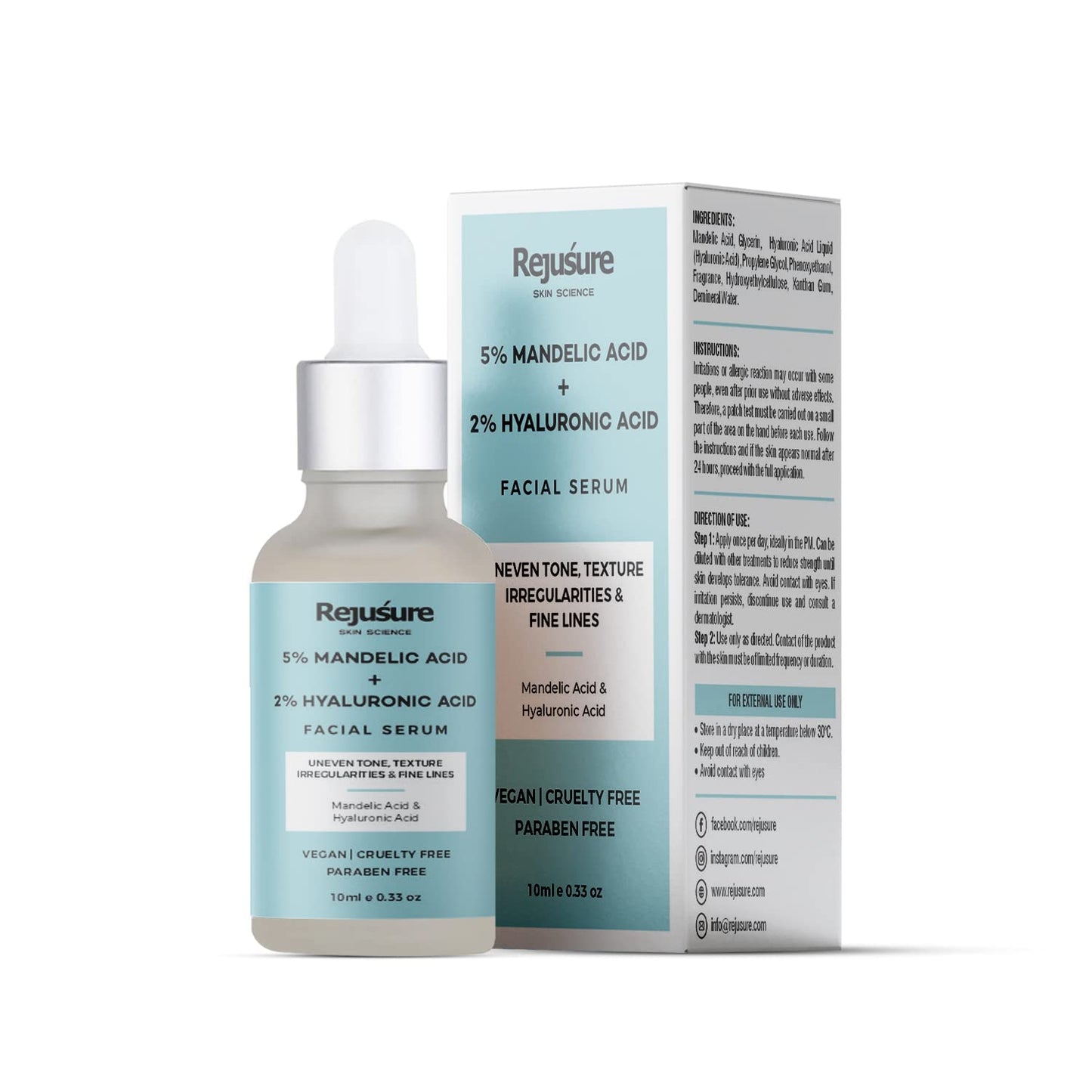 Rejusure face serum - Easy application for all skin types