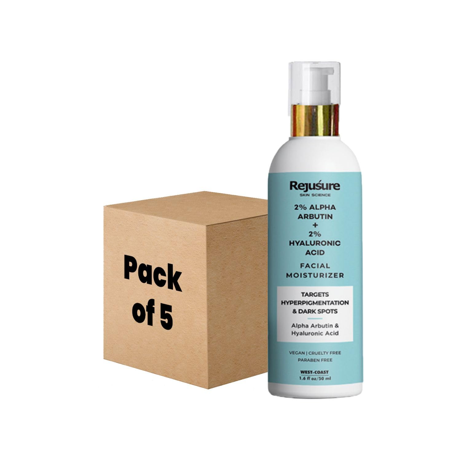 Rejusure Alpha Arbutin Moisturizer - Multi-pack for convenience