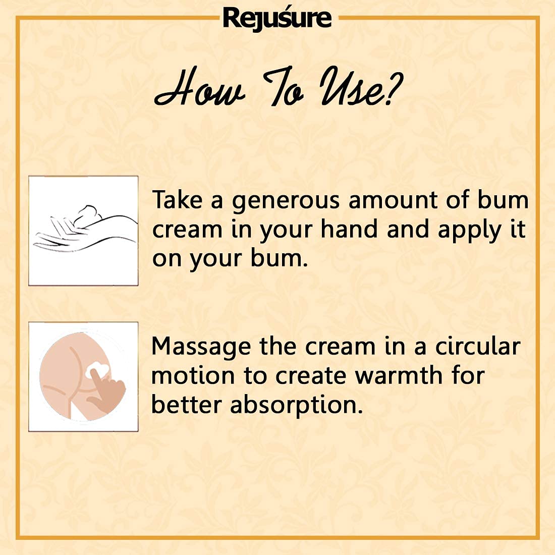 Rejusure Bum Cream - Revitalizing boost for dull skin