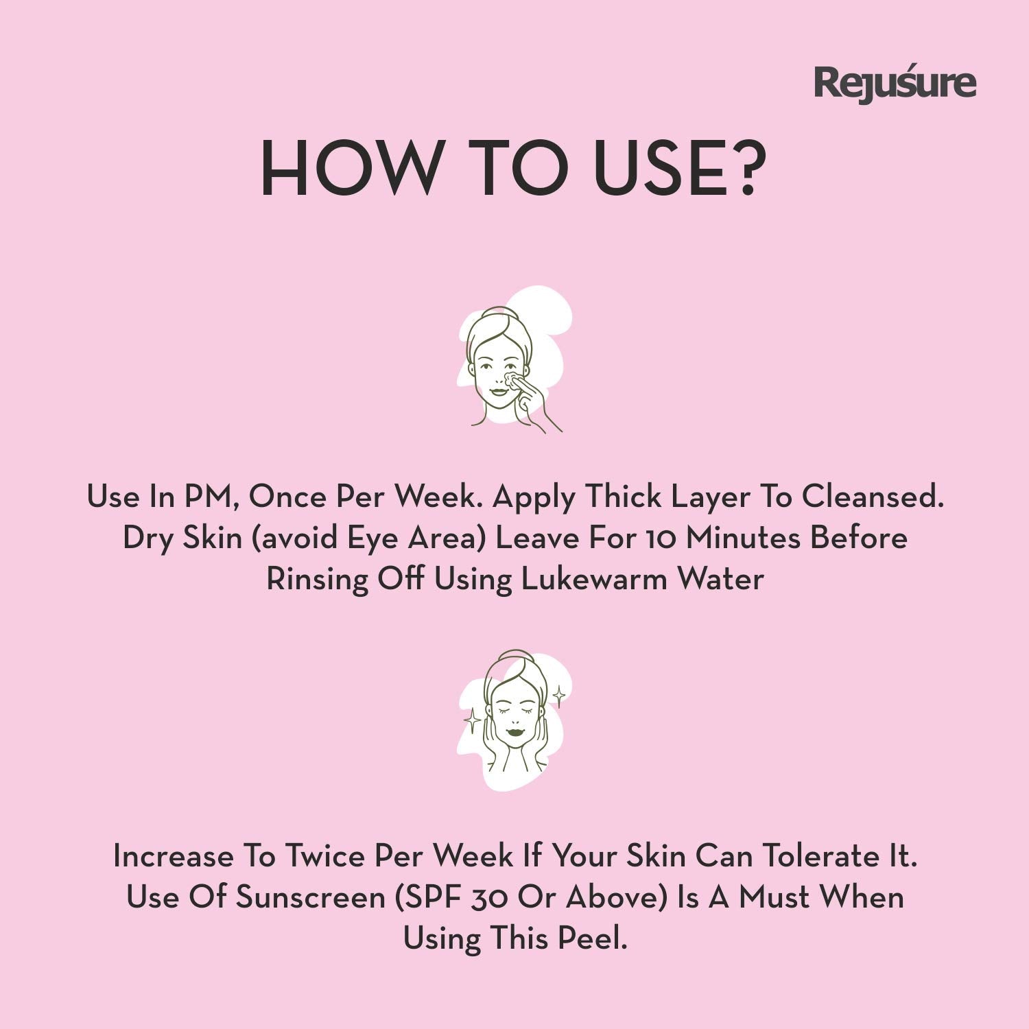Rejusure exfoliating solution - ideal for spa treatments