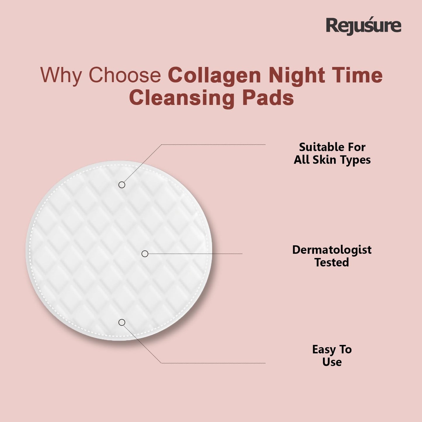 Rejusure witch hazel cleansing pads - skincare routine