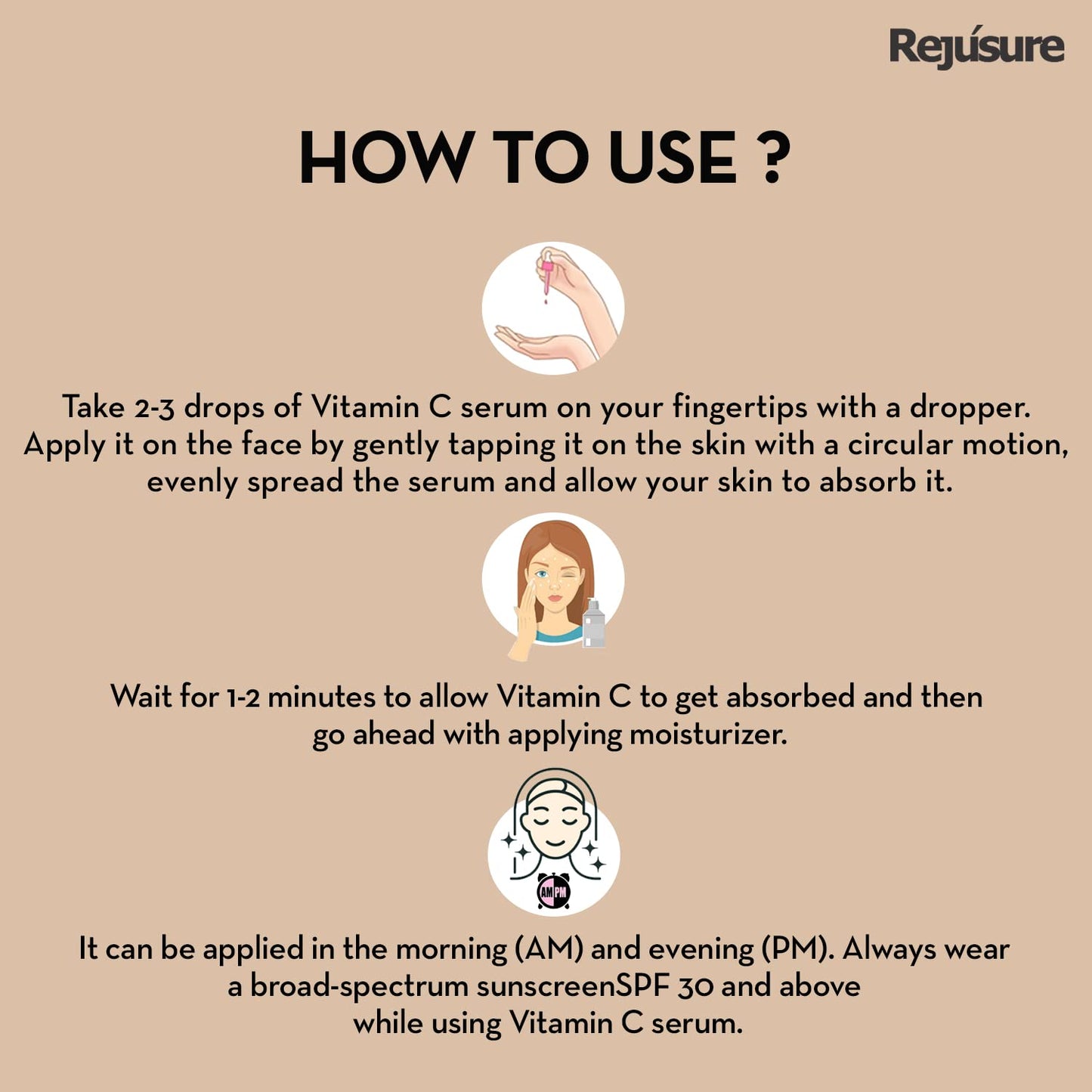 Rejusure Vitamin C Face Serum - Hydration for all skin types