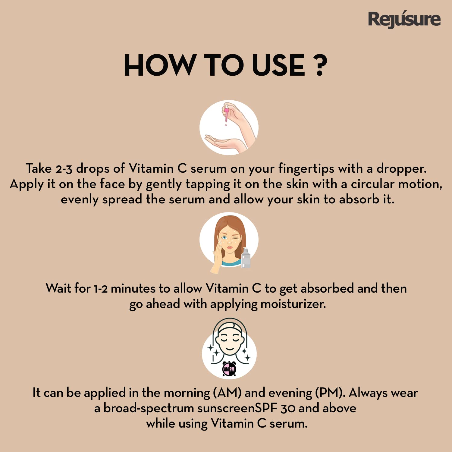 Rejusure Vitamin C Face Serum - Hydration for all skin types