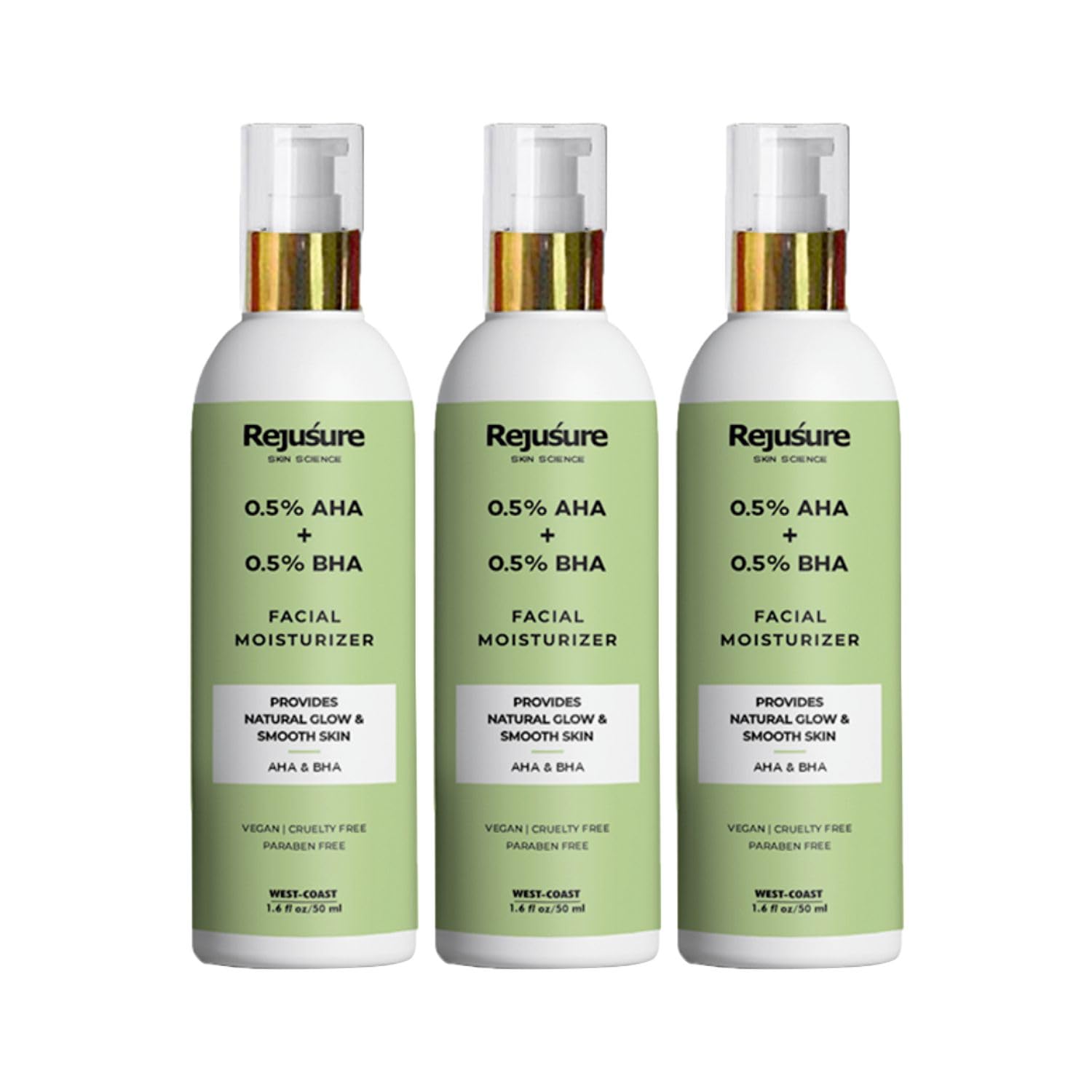 Rejusure AHA + BHA Facial Moisturizer - Effective Acne Solution