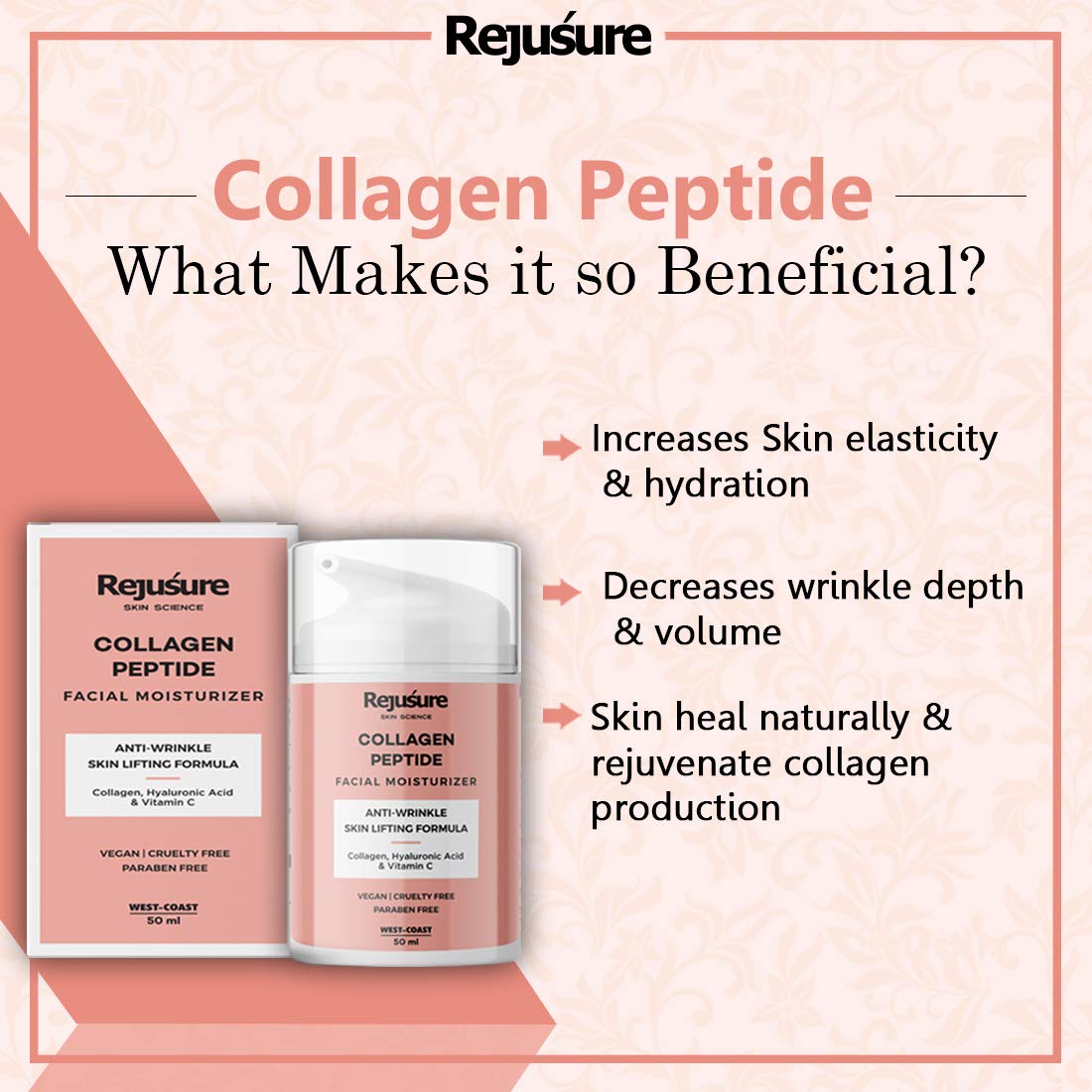 Rejusure Collagen Peptide Cream - Anti-aging benefits