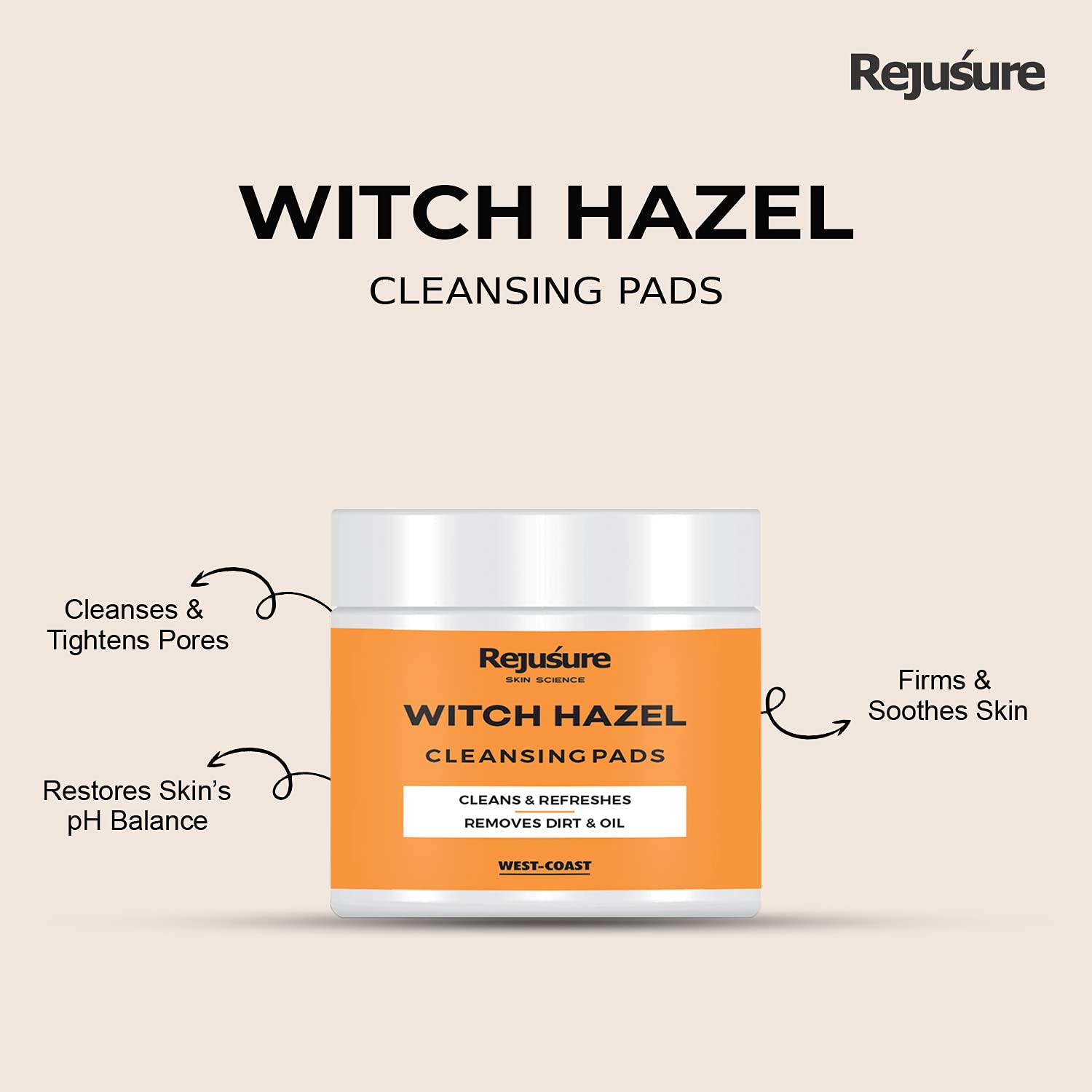 Rejusure cleansing pads - convenient skincare for travel