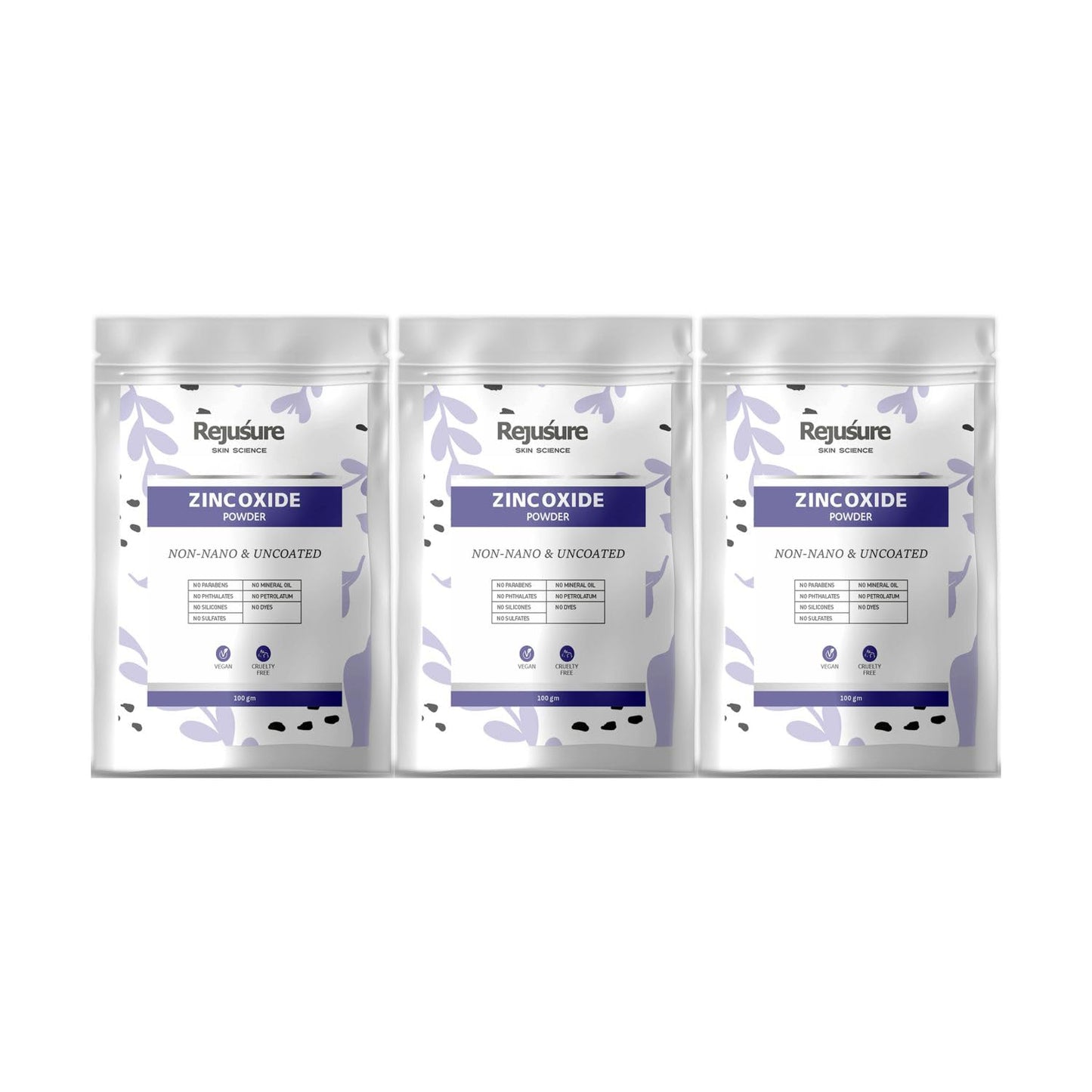 Rejusure zinc oxide powder - Vegan beauty product use