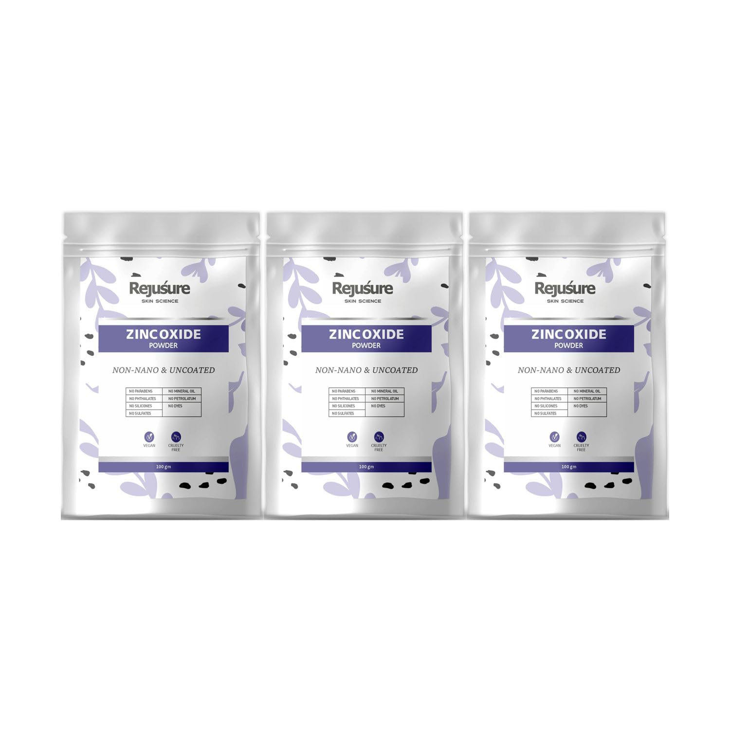 Rejusure zinc oxide powder - Vegan beauty product use