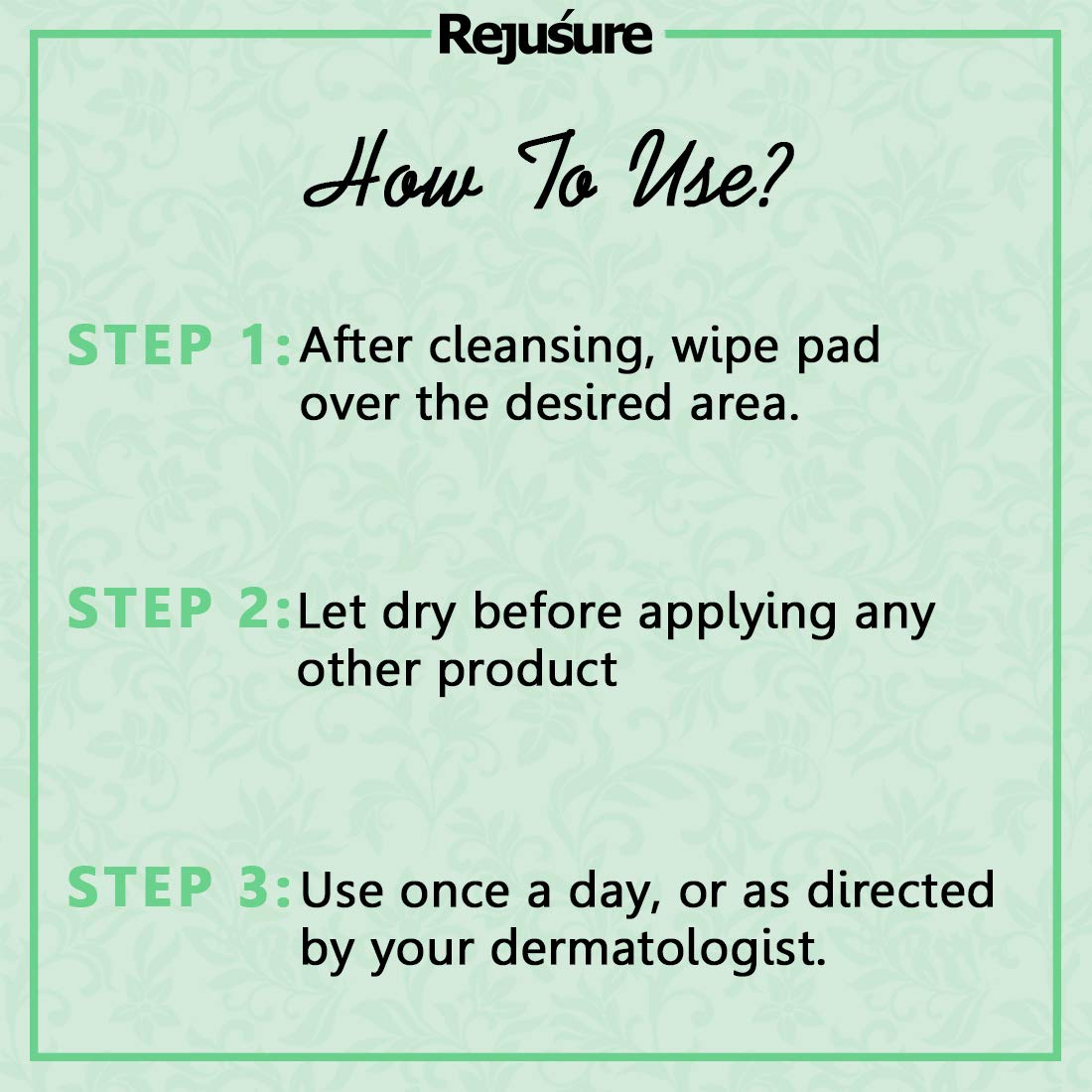 Rejusure Glycolic Acid Cleansing Pads - 25 Pads