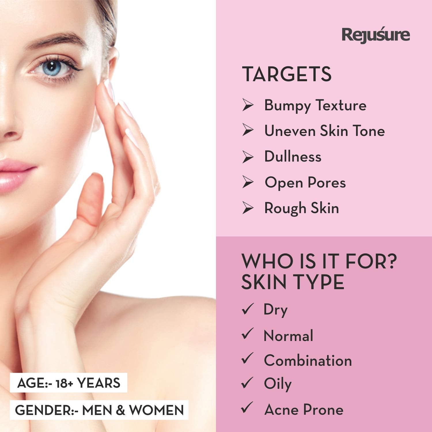 Rejusure AHA BHA serum - youthful skin care
