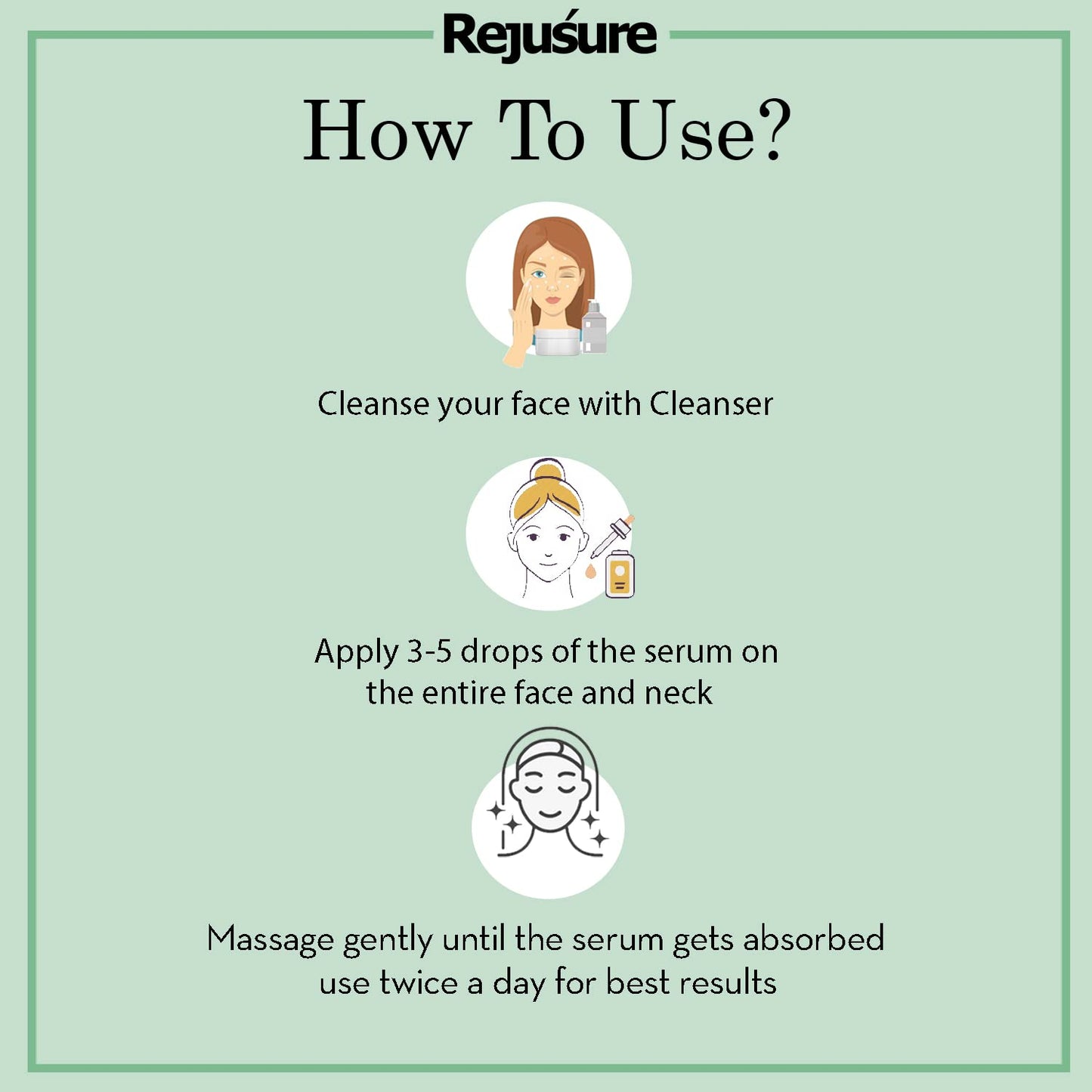 Rejusure skin brightening serum - Perfect for evening routines