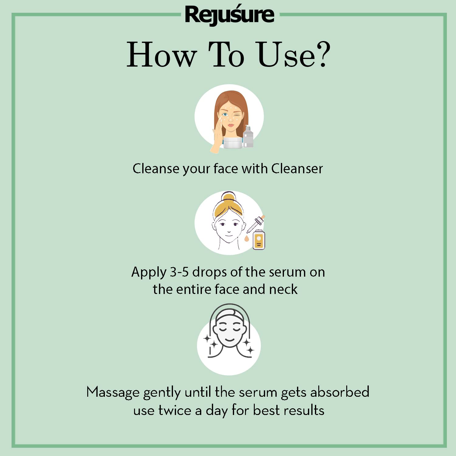 Rejusure skin brightening serum - Perfect for evening routines