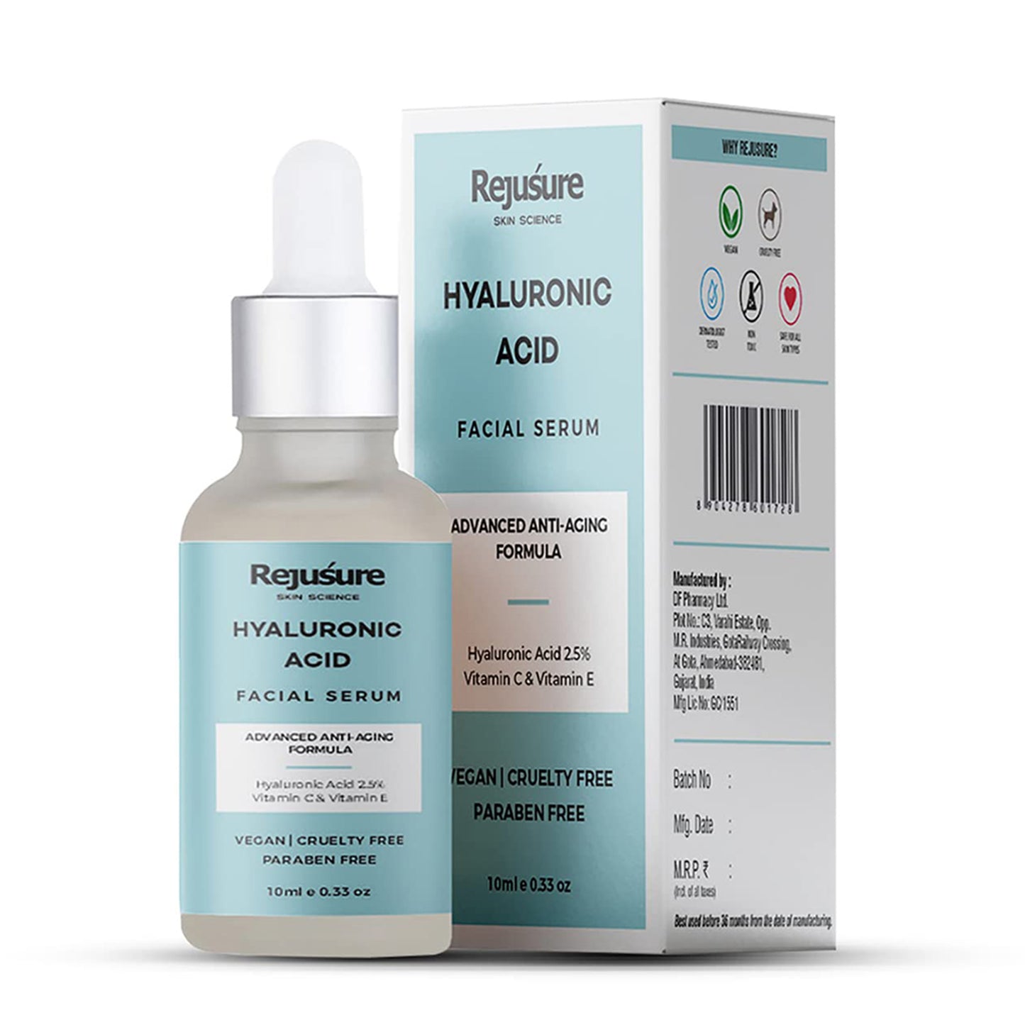 Rejusure hyaluronic acid serum - unisex anti-aging treatment