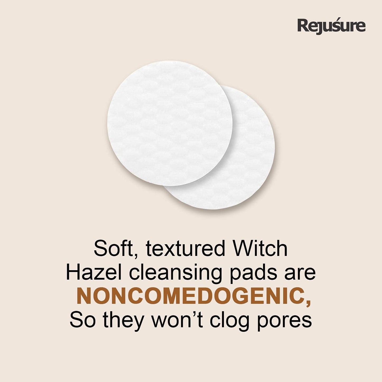 Rejusure witch hazel cleansing pads - perfect for sensitive skin