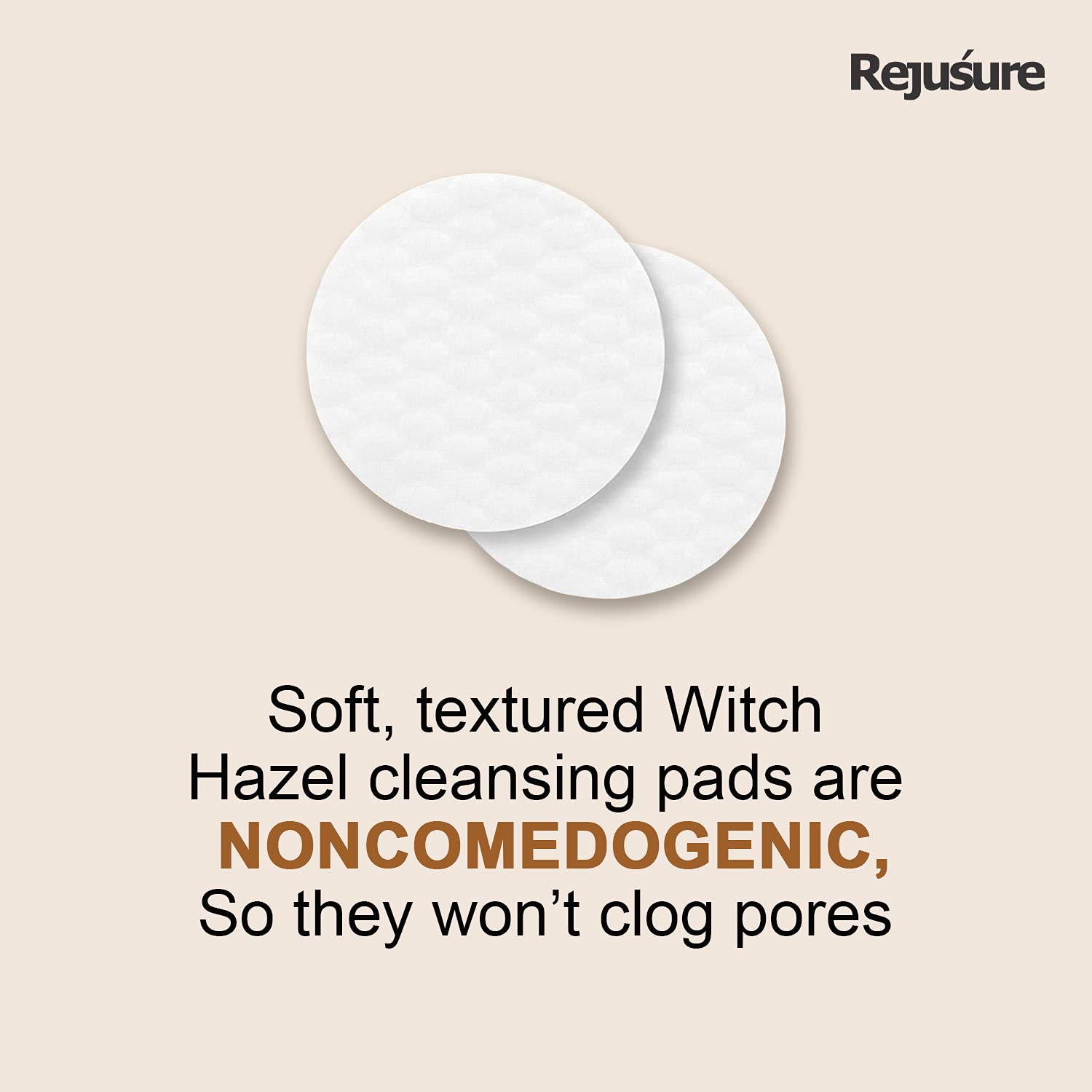 Rejusure witch hazel cleansing pads - perfect for sensitive skin