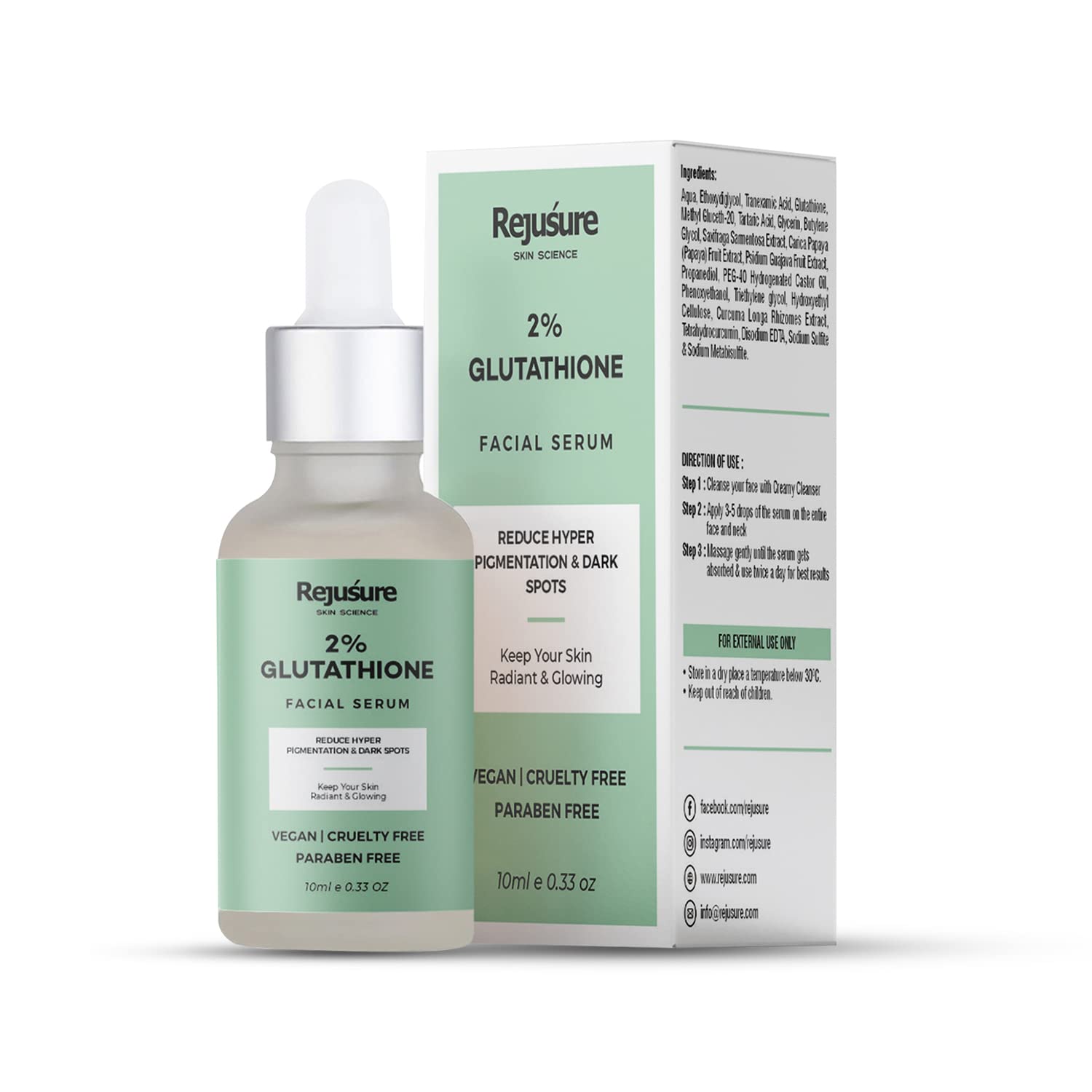 Rejusure face serum - Enhances complexion and clarity