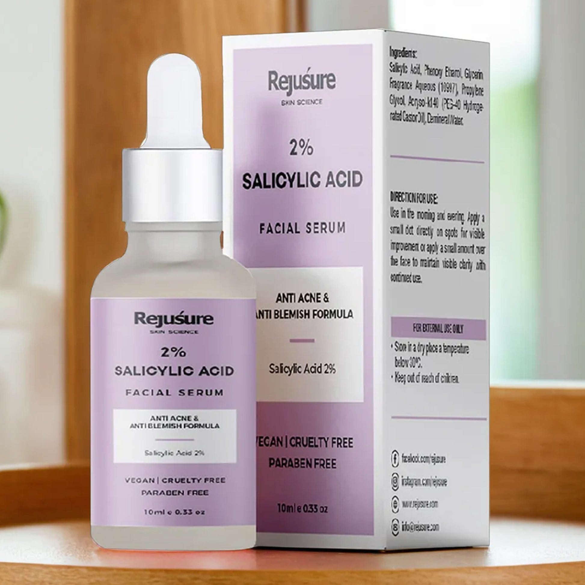 Rejusure Salicylic Acid Serum - Travel-Friendly Skincare