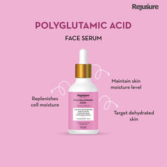 Rejusure Hydration Boost Duo | Hyaluronic Acid Facial Serum (30ml) & Polyglutamic Acid Facial Serum (30ml) - Intense Moisture and Plumping for Supple, Youthful Skin