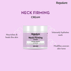 Rejusure Neck Firming Cream (50gm) & Elbow & Knee Lightening Cream (50gm) - For Dark, Rough, Scaly Neck, Knees and Elbows