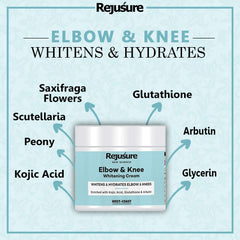 Rejusure Elbow & Knee Lightening Cream – Lightens & Hydrates Elbow & Knees – 50 gm (Pack of 3)