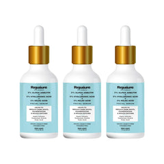 Rejusure Alpha Arbutin 2% + Hyaluronic Acid 2% + Kojic Acid 1% Face Serum for Dark Spot, Pigmentation, Sun Tanning, Removes Blemishes, Uneven Skin Tone & Acne Marks - 30ml (Pack of 3)