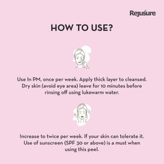 Rejusure AHA 25% + PHA 5% + BHA 2% Facial Peeling Solution (30ml) & Lactic Acid 10% + Hyaluronic Acid 1% Facial Exfoliator (30ml) - Powerful Skincare Duo for Smooth and Radiant Skin