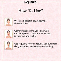 Rejusure Retinol Facial Moisturizer – Anti – Aging Complex – 50 ml (Pack of 3)