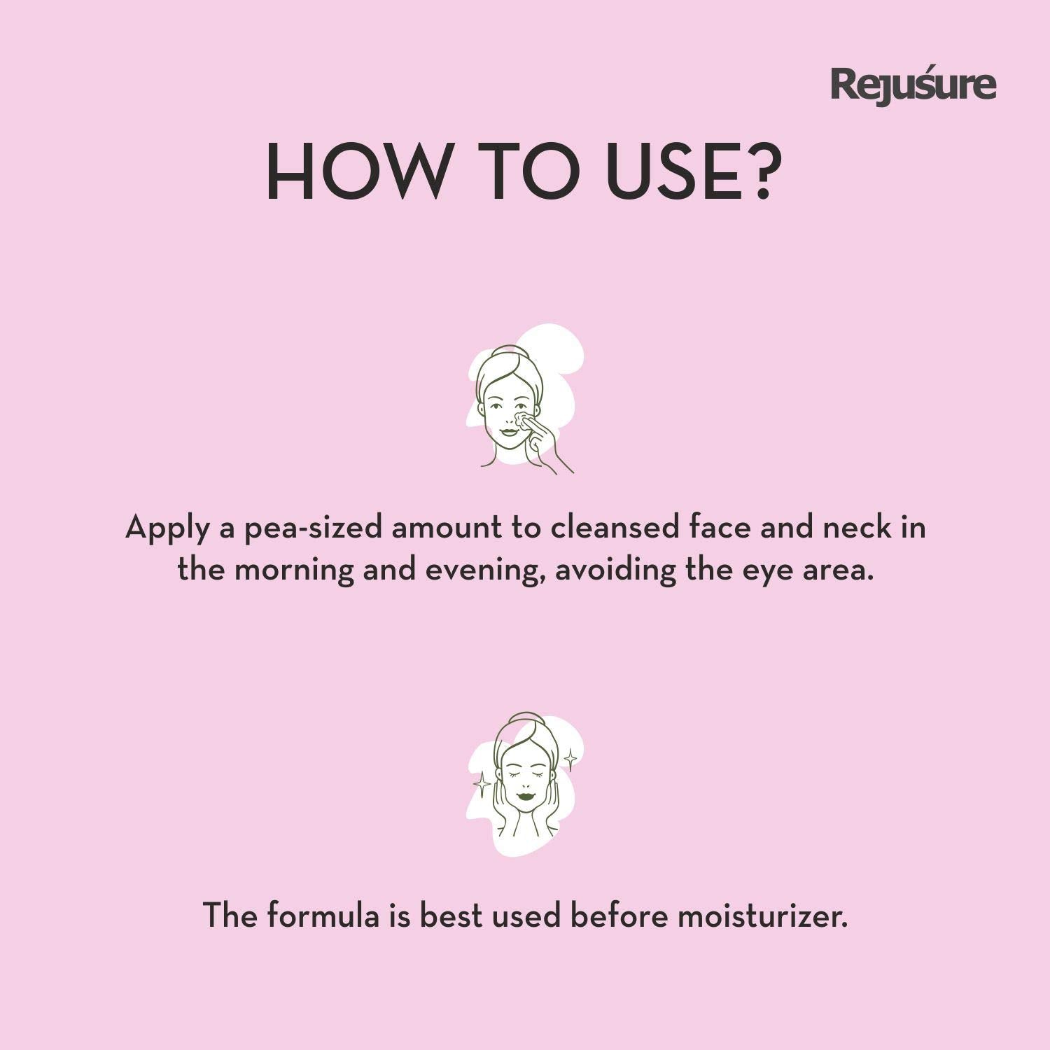 Rejusure Polyglutamic Acid Facial Serum Targets Dehydrated Skin & Helps Maintain Skin Moisture Levels – 30ml (Pack of 2)