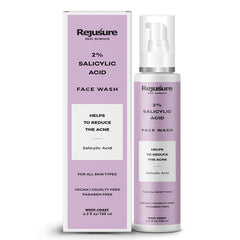Rejusure 2% Salicylic Acid Face Wash Helps to Reduce Acne For Oily Skin – 100ml (Pack of 2)