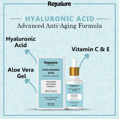 Rejusure Hyaluronic Acid Facial Serum – Advance Anti – Aging Hydration – 30 ml (Pack of 2)