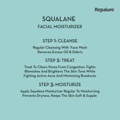 Rejusure Plant Derived Squalane + Vitamin E Face Moisturizer Nourishes & Restores Skin Moisture For Dry Skin– 50ml (Pack of 2)