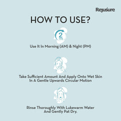 Rejusure AHA 2% + BHA 2% Face Wash for Exfoliant, Hydrate, Soothing & Healing Formula – 100ml (Pack of 5)
