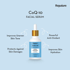 Rejusure COQ-10 Facial Serum Powerful Antioxidant, Protects Against Skin Damage – 30ml (Pack of 3)