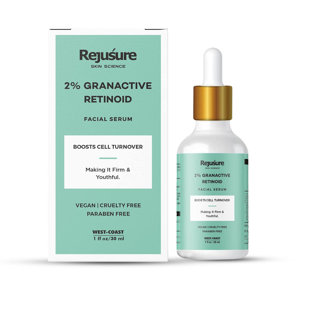 Rejusure 2% Granactive Retinoid Facial Serum Boosts Cell Turnover & Stimulates Collagen Production – 30ml
