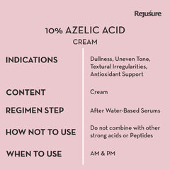 Rejusure 10% Azelaic Acid Suspension Treats Dark Spots, Acne Marks & Evens Skin Tone 50ml (Pack of 3)